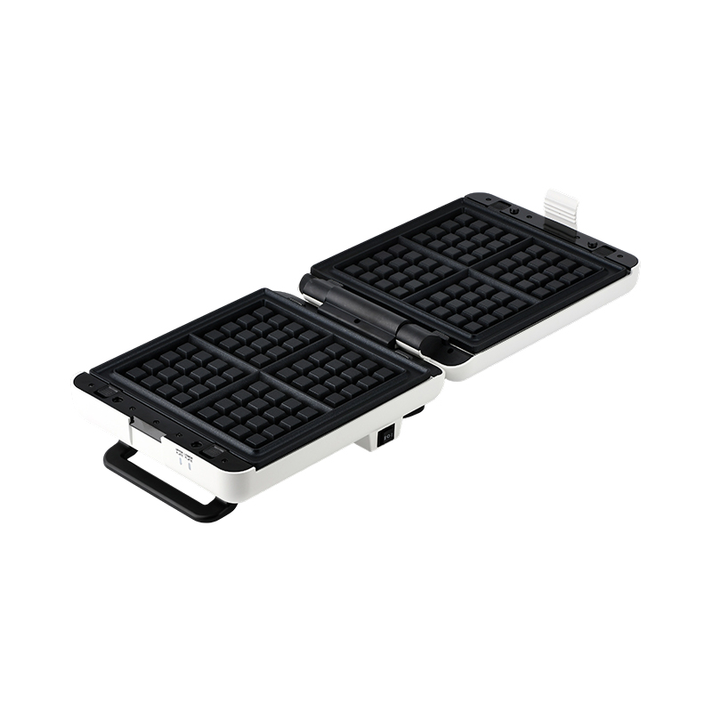 BJX-S026 4枚切り 180°オープングリル＆サンドイッチメーカー 3段階調節とオイルドリップトレイ付き